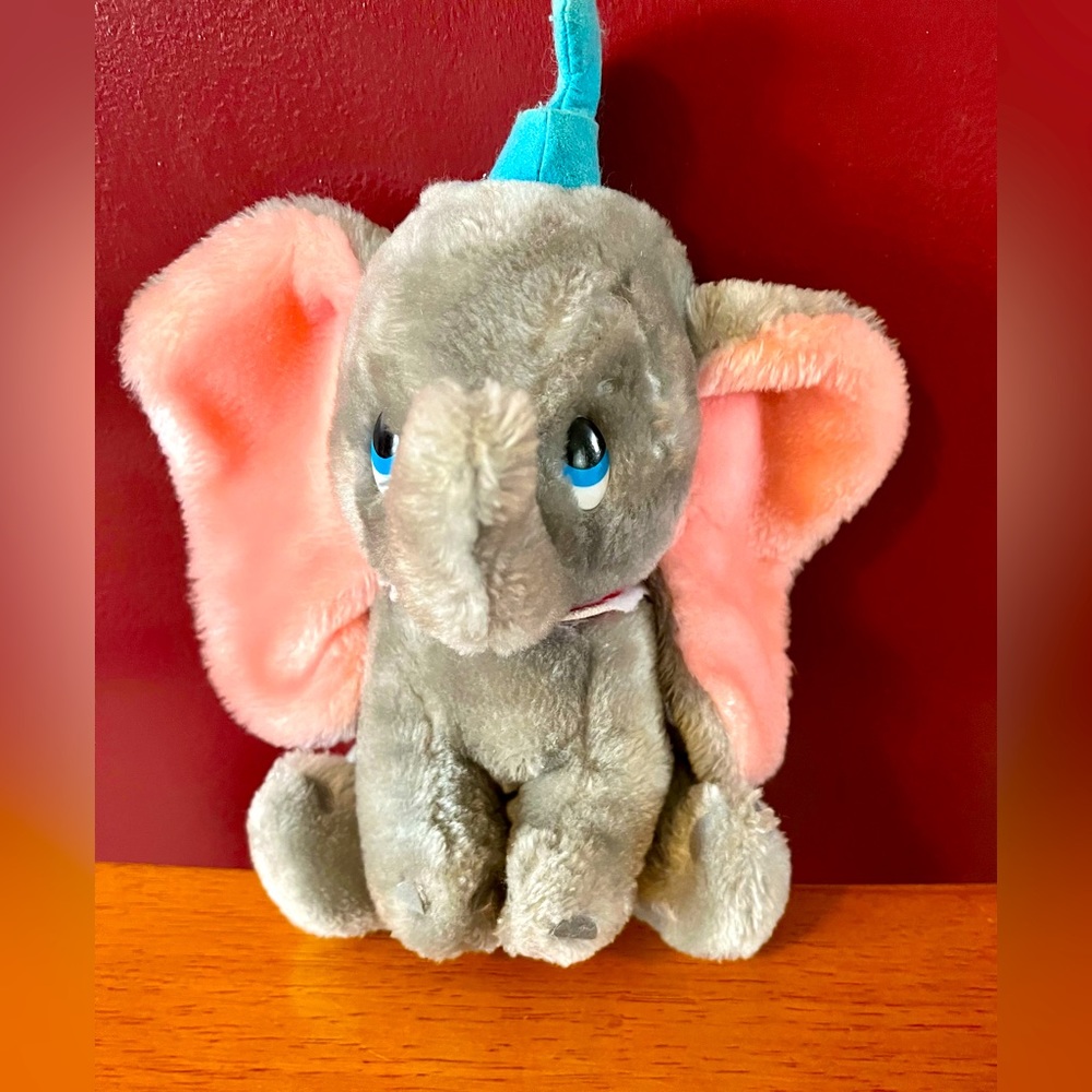 Vintage 1970s 1980s Walt Disney World DUMBO Plush Elephant Toy Stuffed Animal